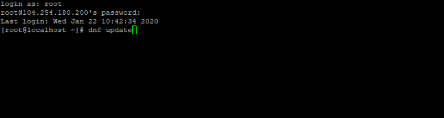 CentOS8 dnf update