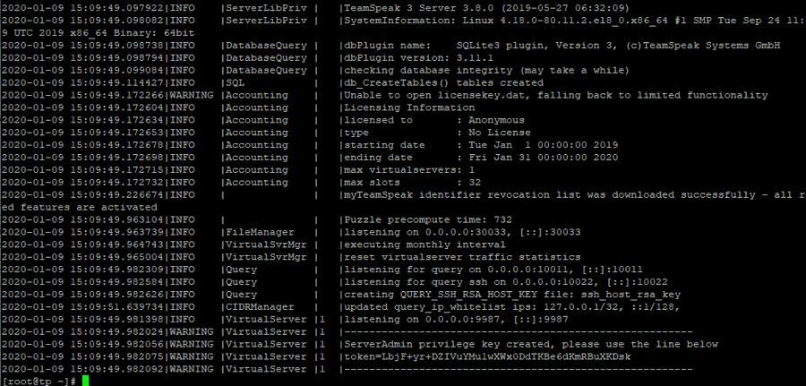 Teamspeack logs