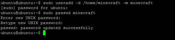 Minecraft PE - Ajout d'un Utilisateur par SSH