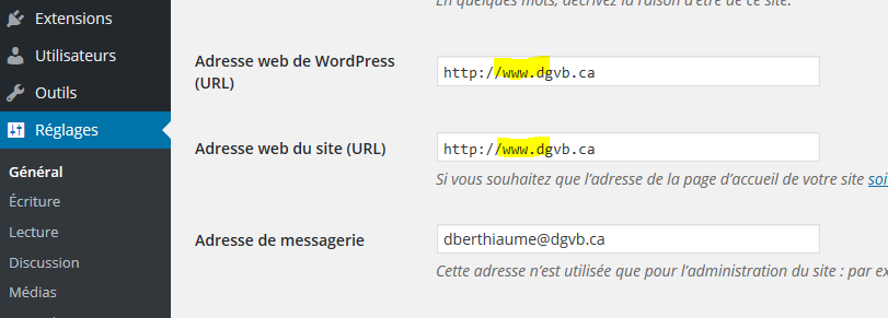 WordPress configuration général | Redirection SSL
