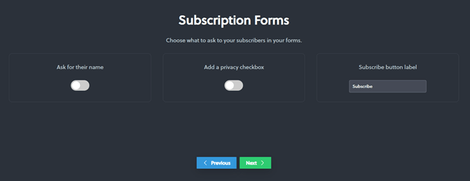 Newsletter extension - Screen printing - Configuration - Mandatory information