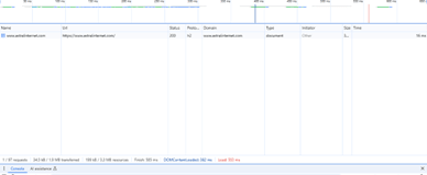 Impression d'écran des outils de développent du navigateur Chrome