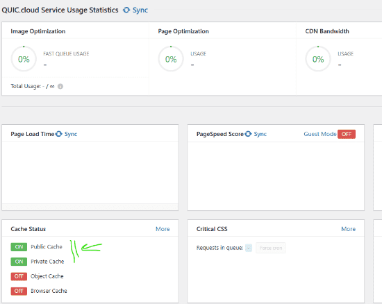 Configuration de l'extension WordPress LiteSpeed Cache