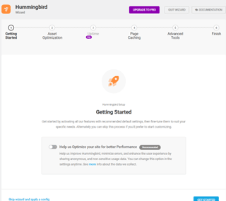 Extension de cache WordPress Hummingbird Performance
